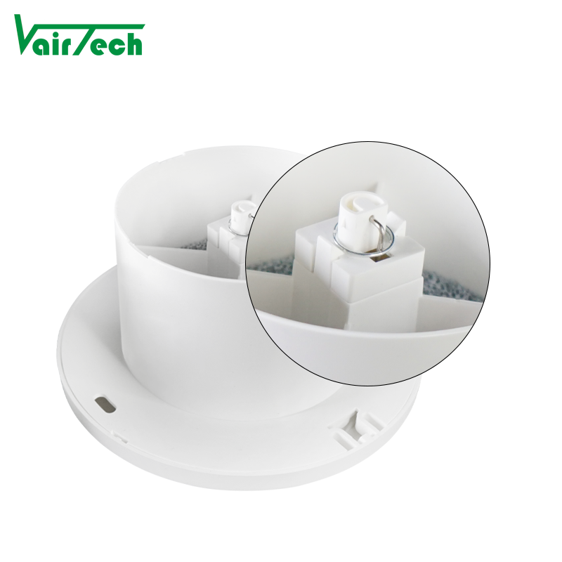 Three Stage Press Fresh Air Vent Hvac Abs Plastic Round Air Cover Adjustable Wall Exhaust Air Disc Valve