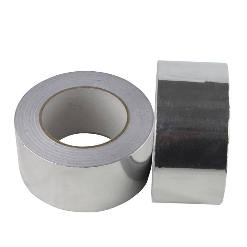 Customed Hvac Heat Resistant Self Adhesive Silver Aluminum Foil Tape For Air Ducting Manufacturers AT