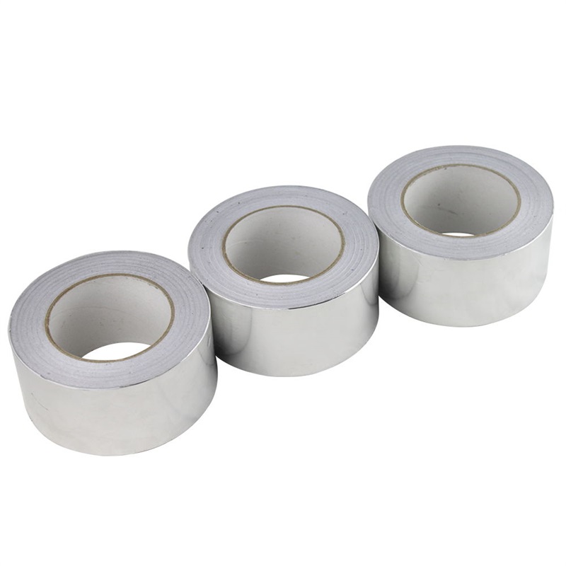 Customed Hvac Heat Resistant Self Adhesive Silver Aluminum Foil Tape For Air Ducting Manufacturers AT