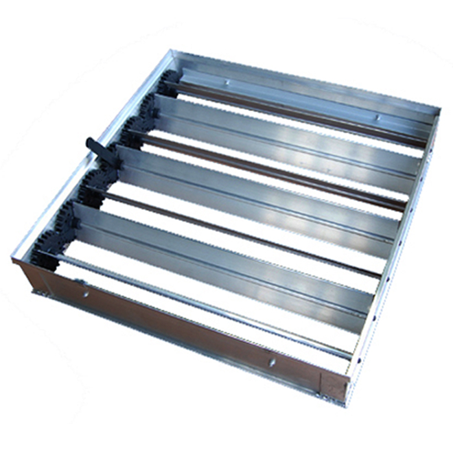 Hvac Square Aluminum Air Grilles Duct Ventilation Louver Opposed Blade Damper Manufacturer OBD1