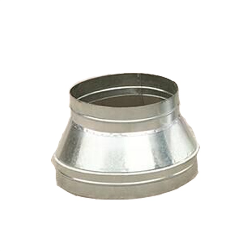 Hvac System Galvanized Steel Original Silver Metal Neck Adapter Connector To Round Duct NA-R