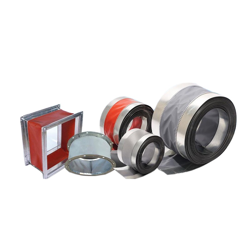 Hvac System Canvas Glass Fiber Cloth PVC Glass Fiber Flexible Air Duct Connector CC-P&S