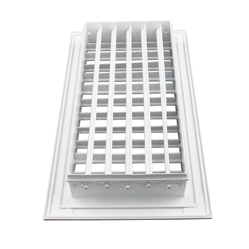 Hvac Ventilation Ceiling Aluminum Linear Supply Air Grille Double Deflection Grille Manufacturer DDG-A1