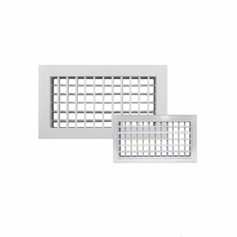 Hvac Ventilation Ceiling Aluminum Linear Supply Air Grille Double Deflection Grille Manufacturer DDG-A1