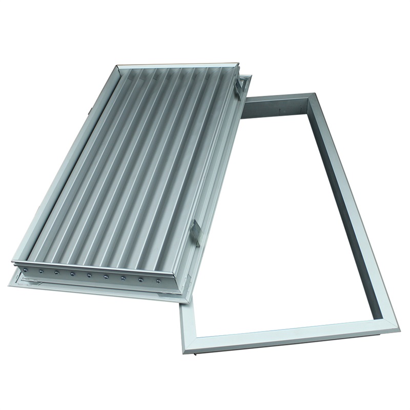 Customized Hvac Ventilation V Type Transfer Bathroom Decorative Aluminum Fresh Air Louver Door Grille DG-A