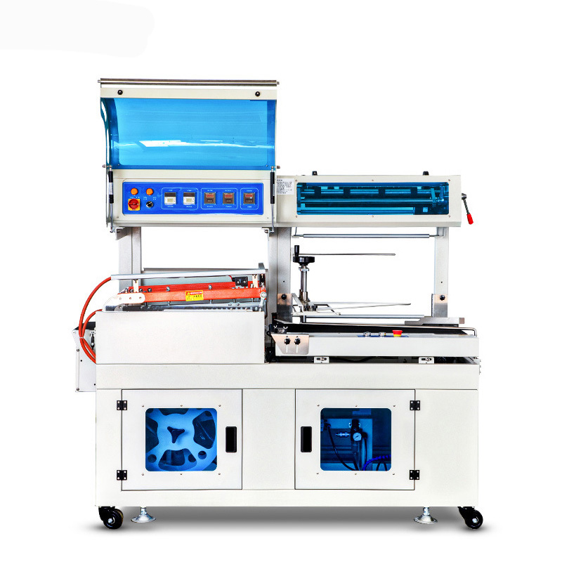 High Efficiency Scissors Induction L Type Automatic L Bar Pof Film Plastic Wrapping And Sealing Packing Machines