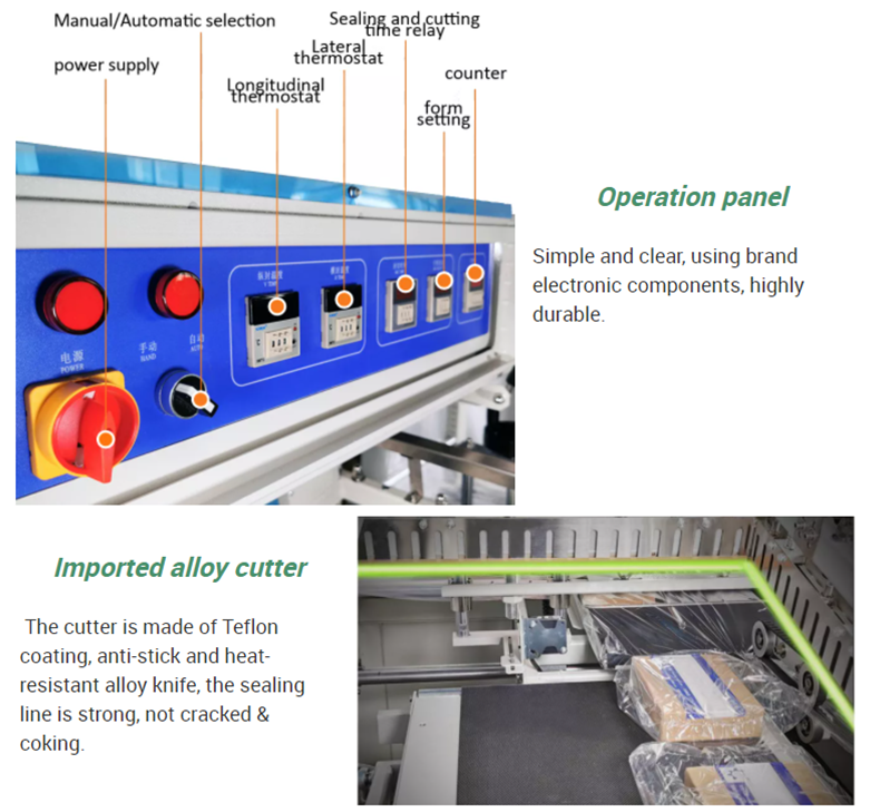 full automatic shrink wrapping packing machine