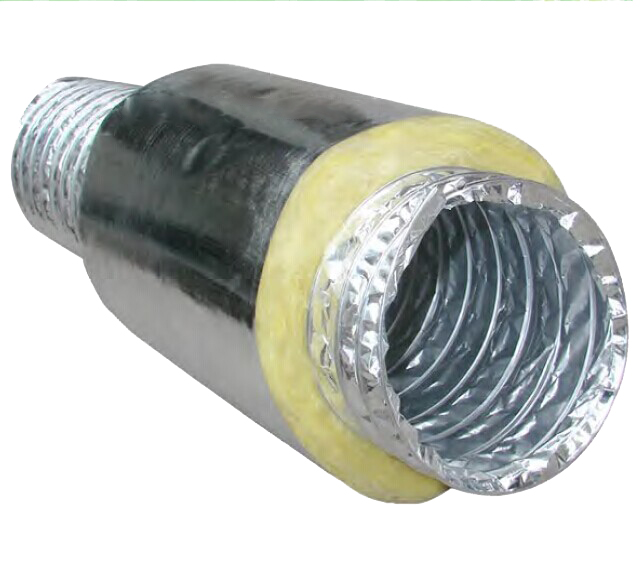 Hvac system Air Conditioning Aluminum Fiberglass Hose Polyester Insulated Flexible Duct IFD-S&D