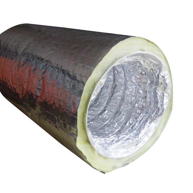 Hvac system Air Conditioning Aluminum Fiberglass Hose Polyester Insulated Flexible Duct IFD-S&D