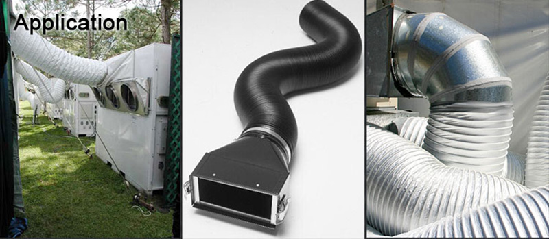 exhaust plastic flexible duct hose