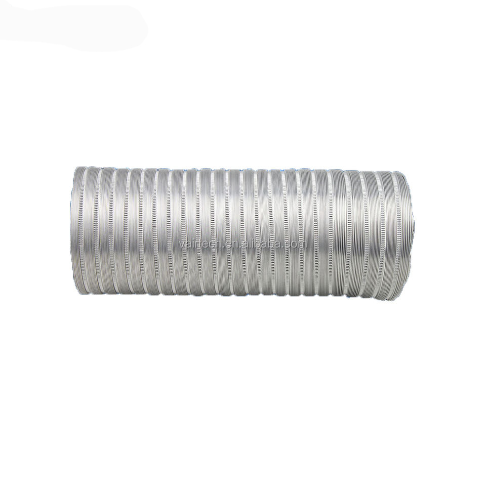 Customed Hvac Ventilation Stretchable Heat Resistant Venting Pipe Semi Rigid Aluminum Flexible Duct  SFD