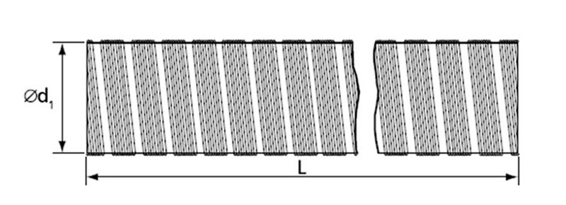 semi-rigid flexible aluminium duct 