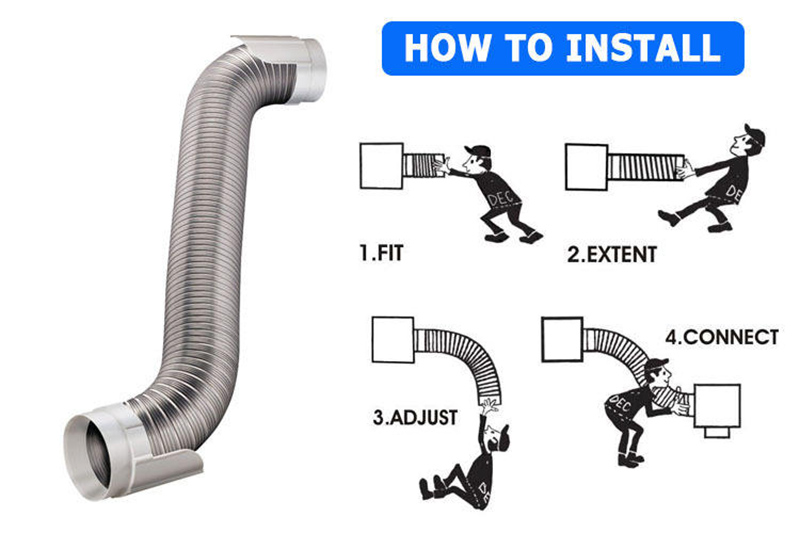 Semi-rigid air conditioning flexible aluminum duct