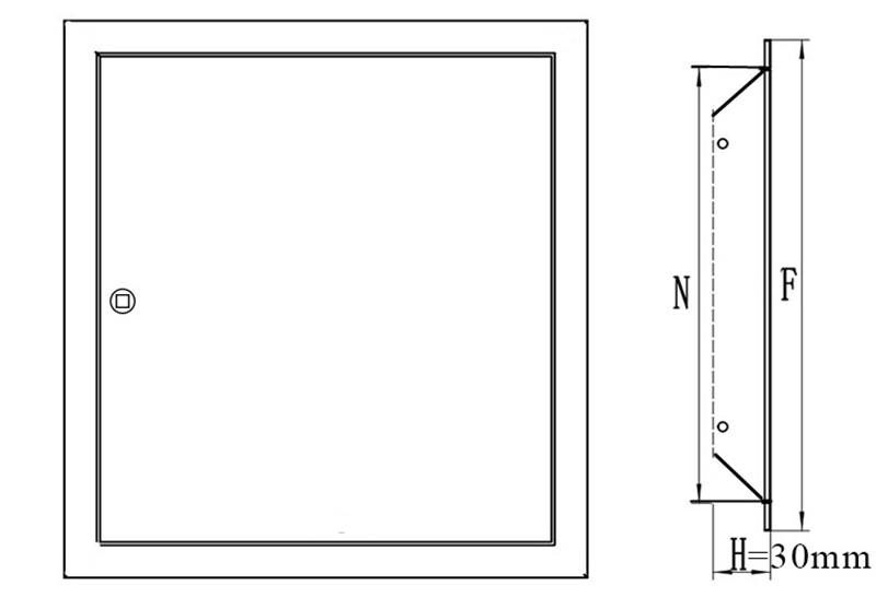 hidden ceiling attic access door