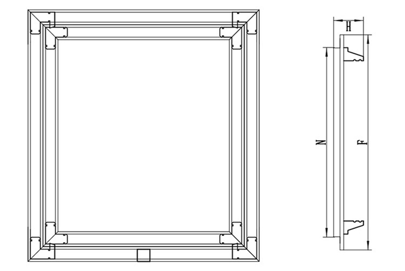 ceiling attic access door