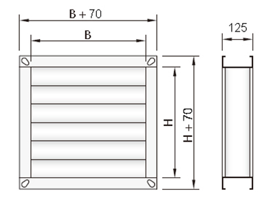 heavy duty volume control dampers