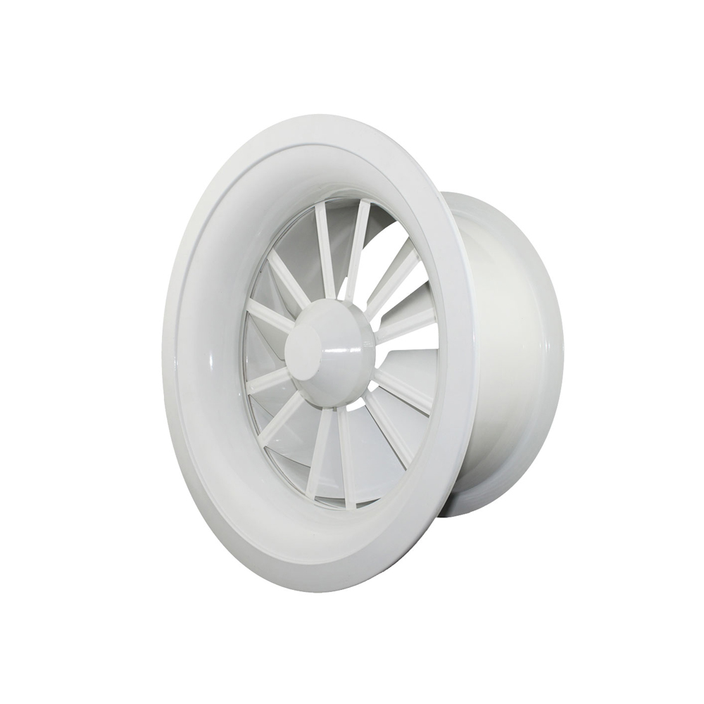 Hvac Ventilation Ceiling Adjustable Aluminum Rotating Supply Air Exhaust Round Swirl Air Diffuser SWD-A