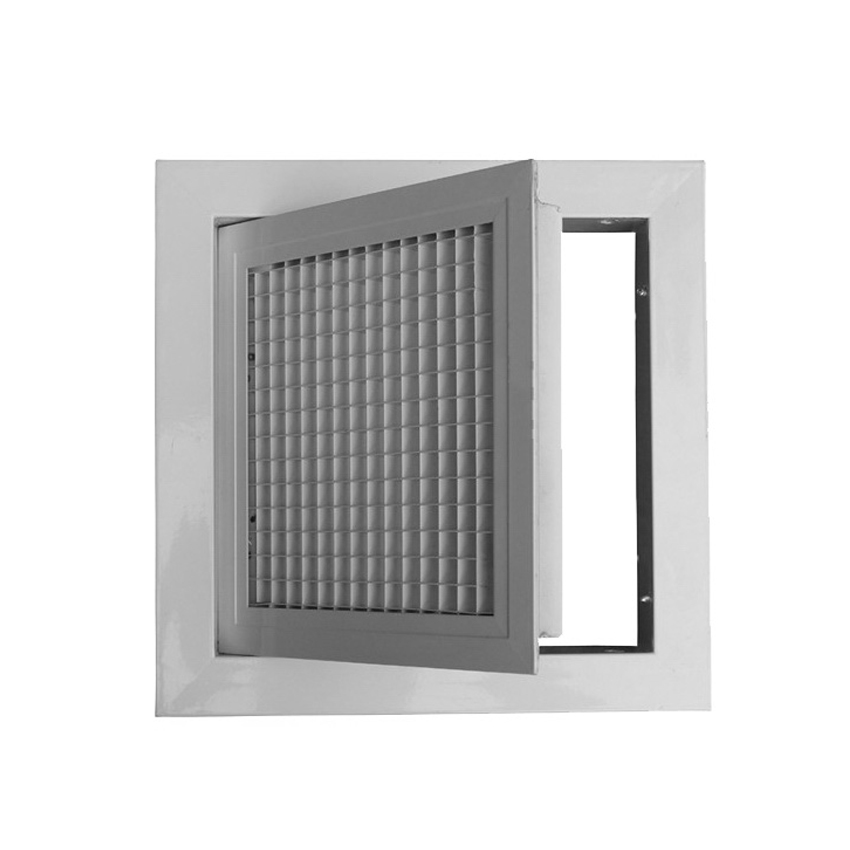 Customed Hvac System Aluminum Ceiling Door-Hinged Vent Egg Crate Return Air Grille EG-H