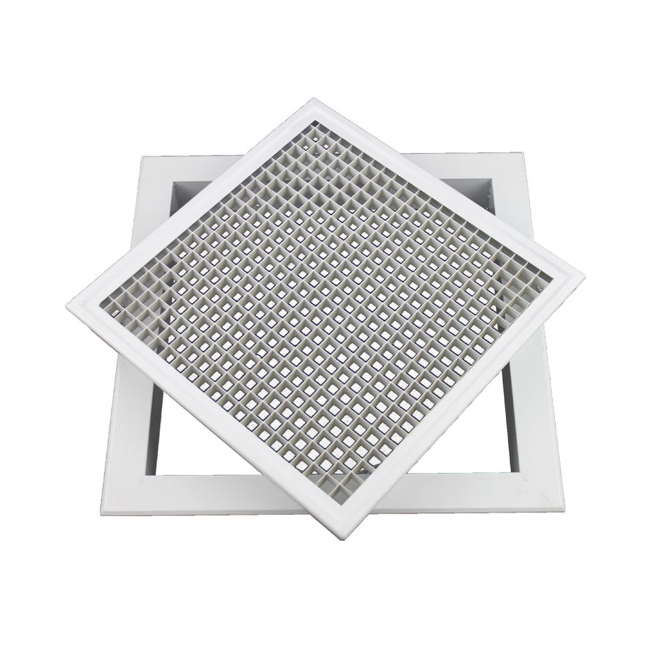 Customed Hvac System Aluminum Ceiling Door-Hinged Vent Egg Crate Return Air Grille EG-H