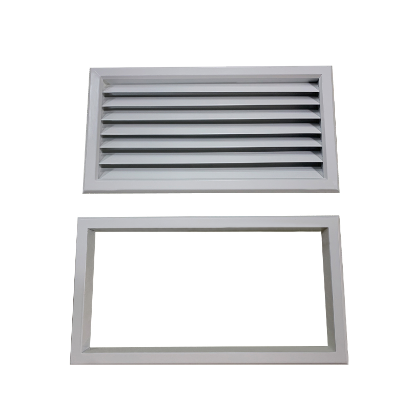 Customized Hvac Ventilation V Type Transfer Bathroom Decorative Aluminum Fresh Air Louver Door Grille DG-A