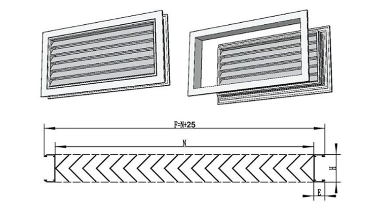 door ventilation grill