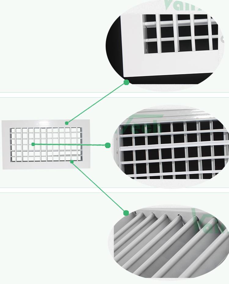 price double deflection supply grille