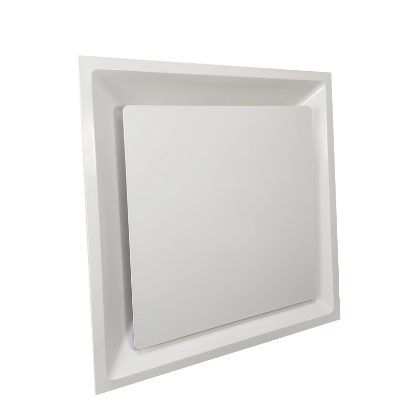 Vairtech Hvac Ventilation Metal Square Face Plaque Panel 4 Way Ceiling Air Cone Diffuser Factory SD-G1&G2&G3