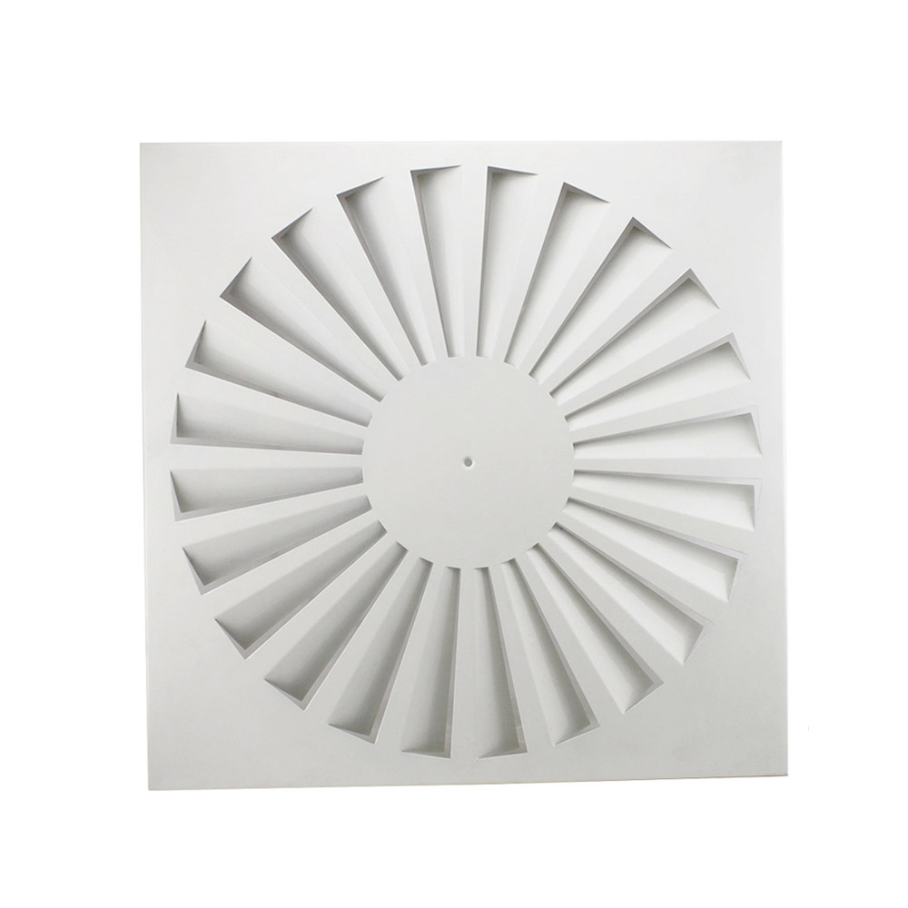 Wholesale Hvac Air Conditioning Ventilation Galvanized Steel Square Ceiling Swirl Air Diffuser SWD-F