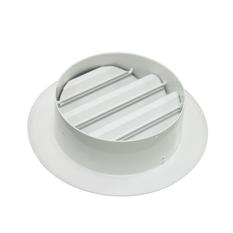 Wholesale Aluminum Round Waterproof Exhaust Grille Vent Fresh Air Louver With  Screen Mesh FL-AR