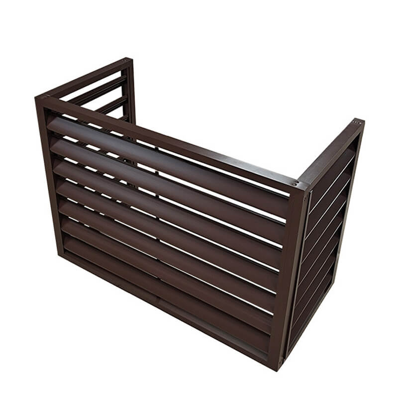 Customized Decorative Waterproof AC Louver Cover Outdoor Protection Aluminum Air Conditioner Covers FL-AC