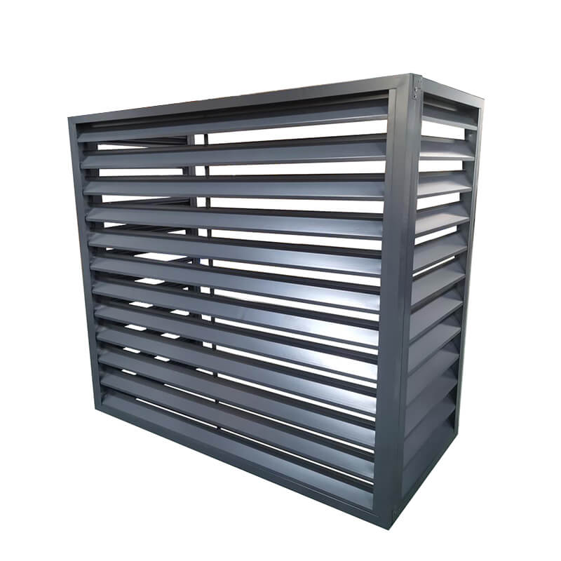 Customized Decorative Waterproof AC Louver Cover Outdoor Protection Aluminum Air Conditioner Covers FL-AC