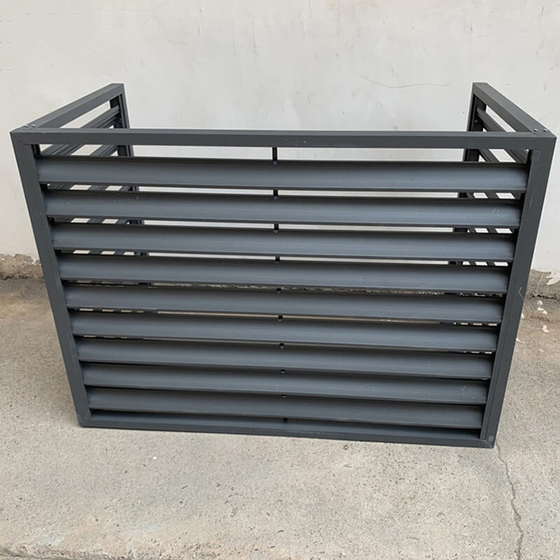 Customized Decorative Waterproof AC Louver Cover Outdoor Protection Aluminum Air Conditioner Covers FL-AC