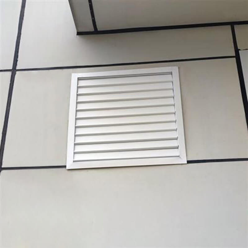 How to install fresh air gravity louver?
