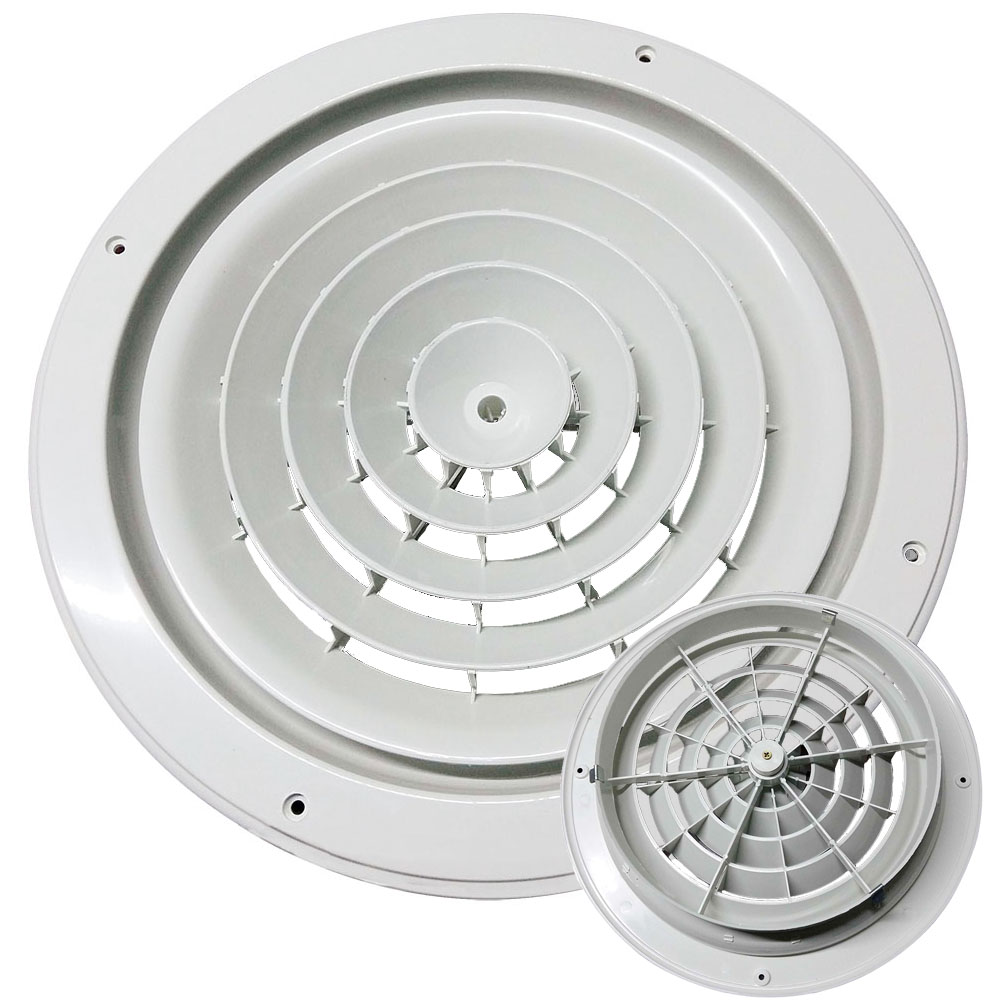 HVAC Plastic Round Ceiling Air Diffuser Custom Air Supply  Round Diffuser RD-P1 & P2