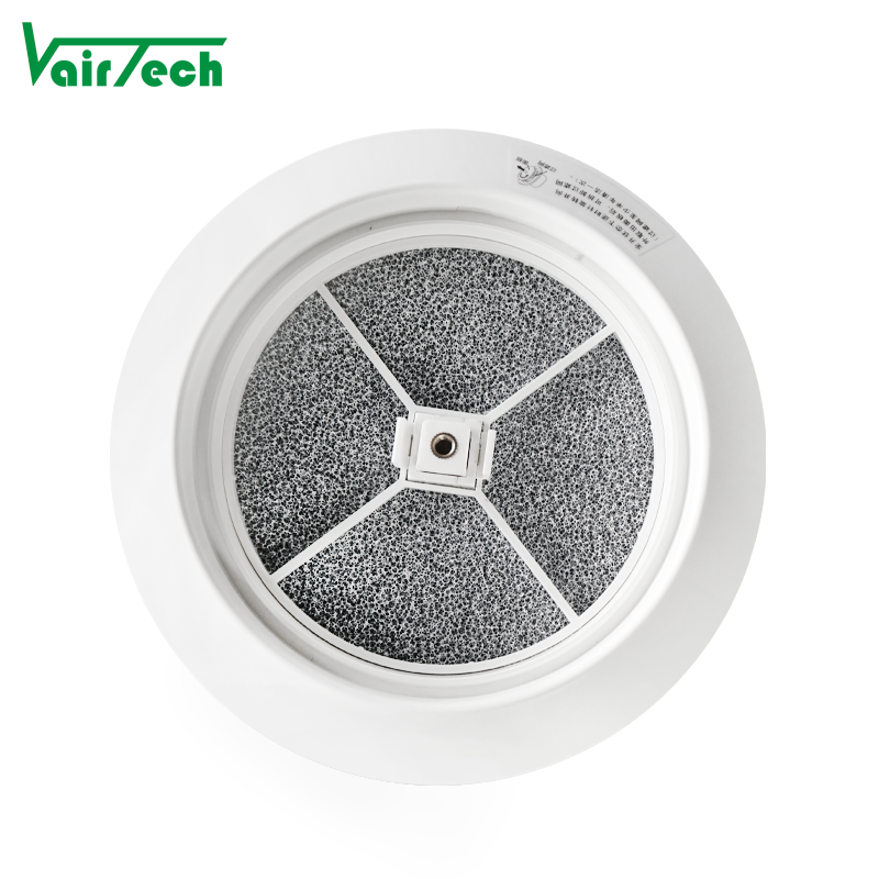 Three Stage Press Fresh Air Vent Hvac Abs Plastic Round Air Cover Adjustable Wall Exhaust Air Disc Valve