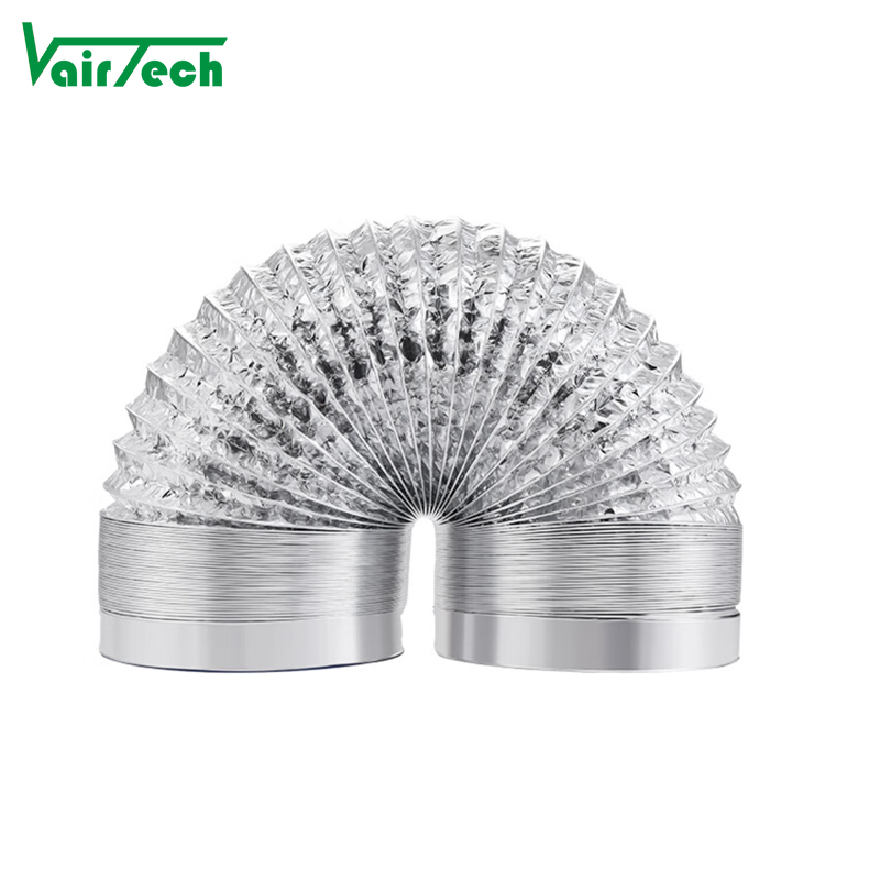 Aluminum Flexible Duct 4 6 8 10 Inch Fire Resistant Aluminum Foil Tube