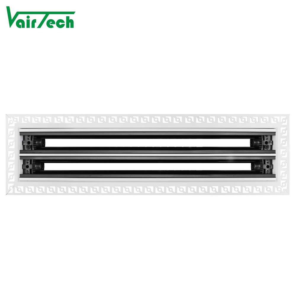 Invisible Aluminum Linear Air Diffuser Ceiling Custom Adjustable Blade Register for Putty Any Size