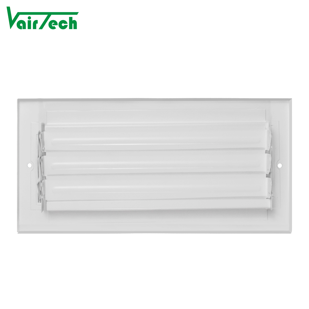 Hvac Adjustable Three Way Air Register Air Conditioner Steel Air Vent Cover for Wall or Ceiling