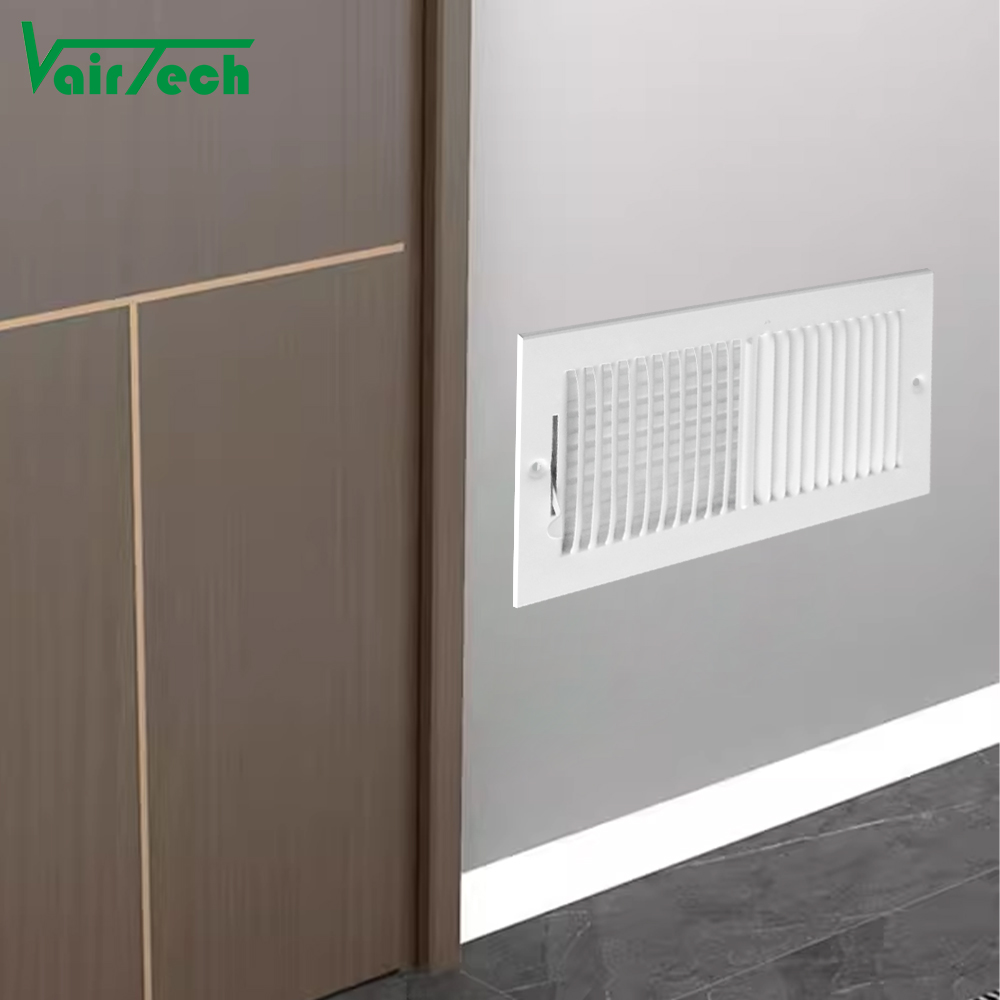 10 x 4 Inch Air Vent Cover Ceiling Register Grill Duct Opening Air Supply Diffuser 2 Way Steel Sidewall Ceiling Vent Covers Inlet Manual Adjuster for Home
