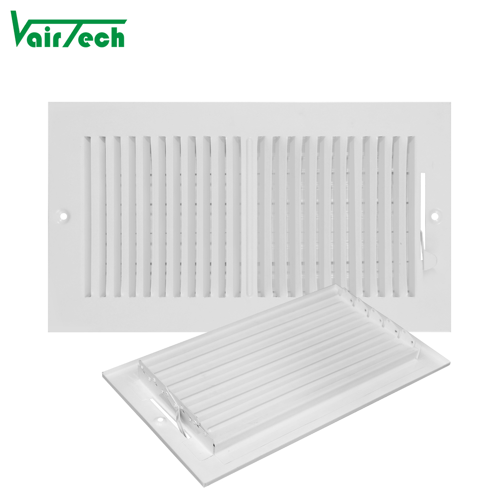 10 x 4 Inch Air Vent Cover Ceiling Register Grill Duct Opening Air Supply Diffuser 2 Way Steel Sidew