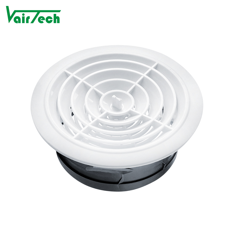 Adjustable Disc Air Valve Abs Plastic Ducting Cover Round Air Vent