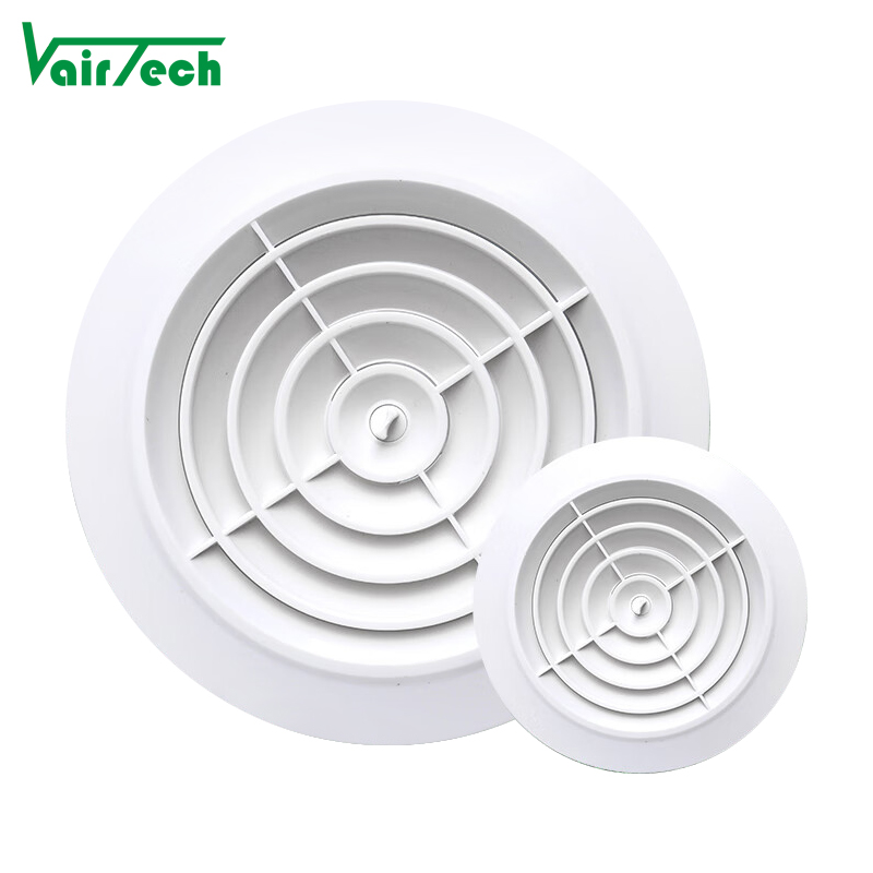 Adjustable Disc Air Valve Abs Plastic Ducting Cover Round Air Vent
