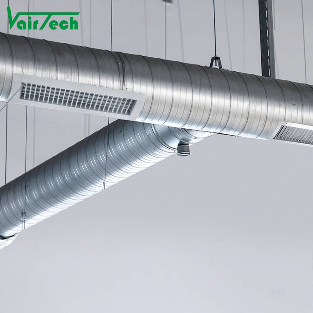 Air Exhaust Grille for Round Ducts 2 Adjustable Louvre Blades Galvanized Air Supply Vent Cover