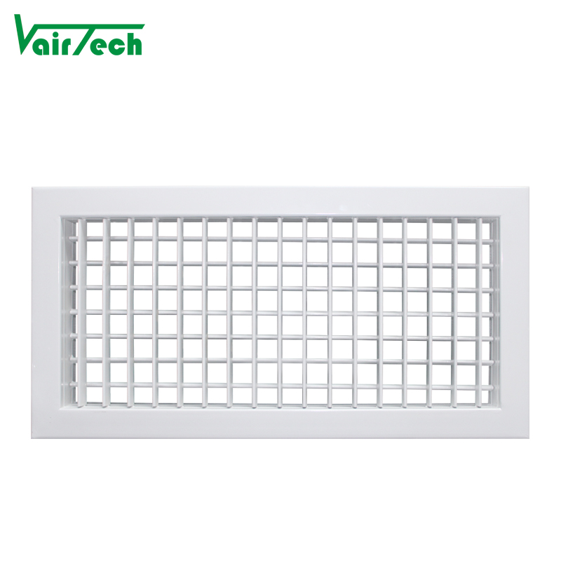 Adjustable Sidewall Register Aluminum Double Deflection Grille White Ceiling Exhaust Air Vent HVAC Return Air Grille