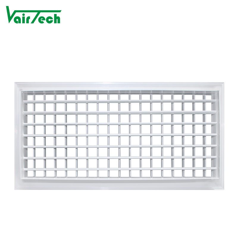 Adjustable Sidewall Register Aluminum Double Deflection Grille White Ceiling Exhaust Air Vent HVAC Return Air Grille