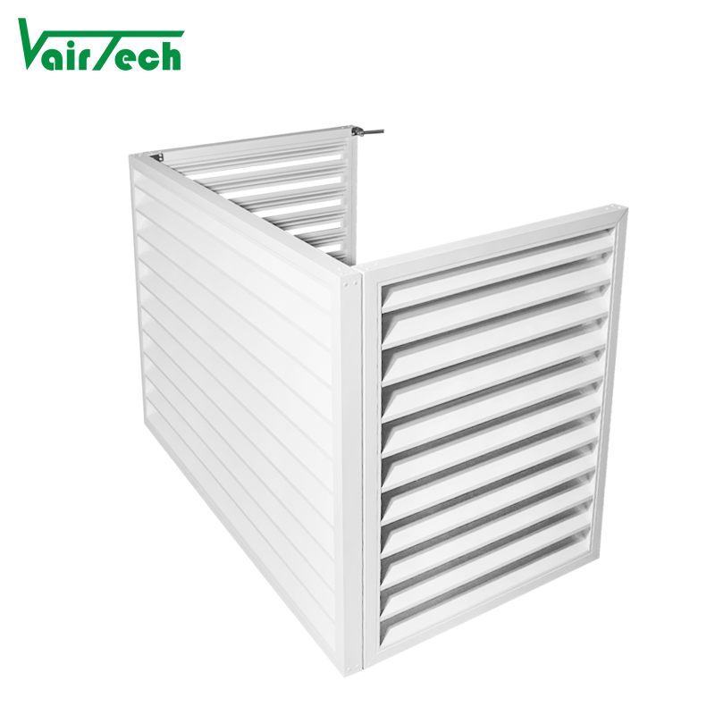 Customized Ac Covers Exterior Outdoor Unit Wall Aluminum air Conditioner Ac Louver Cover