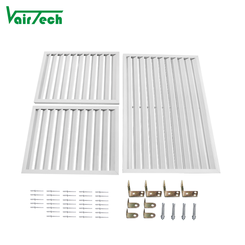 Customized Ac Covers Exterior Outdoor Unit Wall Aluminum air Conditioner Ac Louver Cover