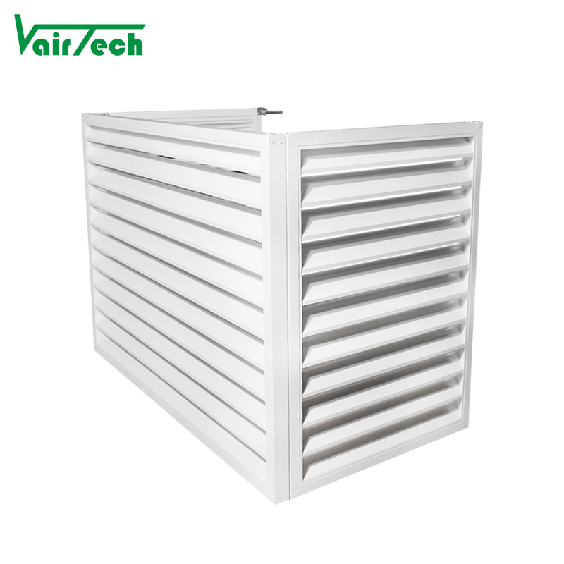 Customized Ac Covers Exterior Outdoor Unit Wall Aluminum air Conditioner Ac Louver Cover