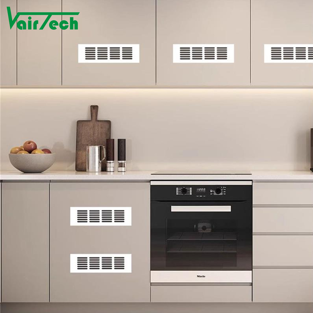 Aluminum Rectangular Ventilation Grill Cover Custom Air Flow Grille for Cabinet Wardrobe Furniture Kitchen Bathroom