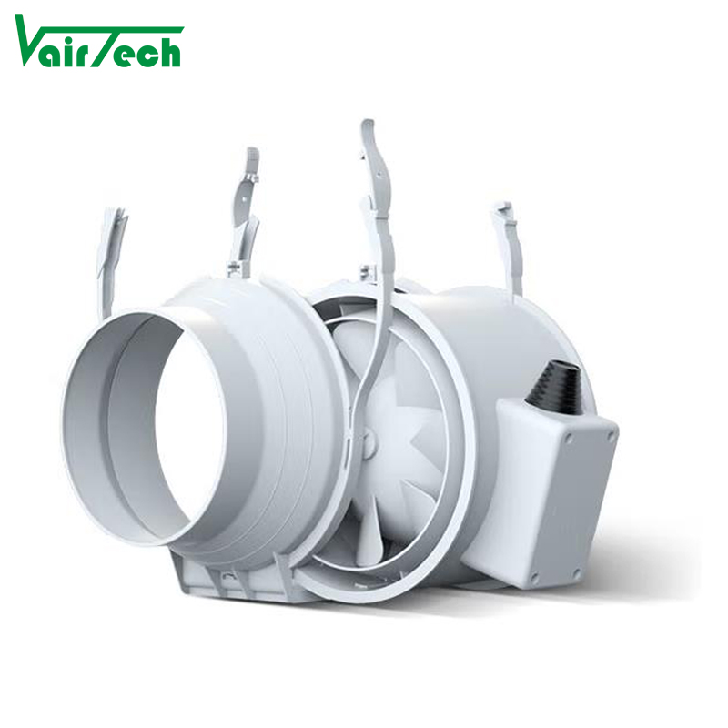 Customized Logo Brand 6 8 10 Inch Mixed Flow Inline Duct Fan Air Extractor Low Noise Grow Tent Hydroponic Mix Flow Duct Fan